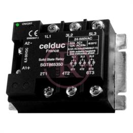 رله اس اس آر سه فاز DC - AC سلدوک فرانسه SGT867350 Celduc